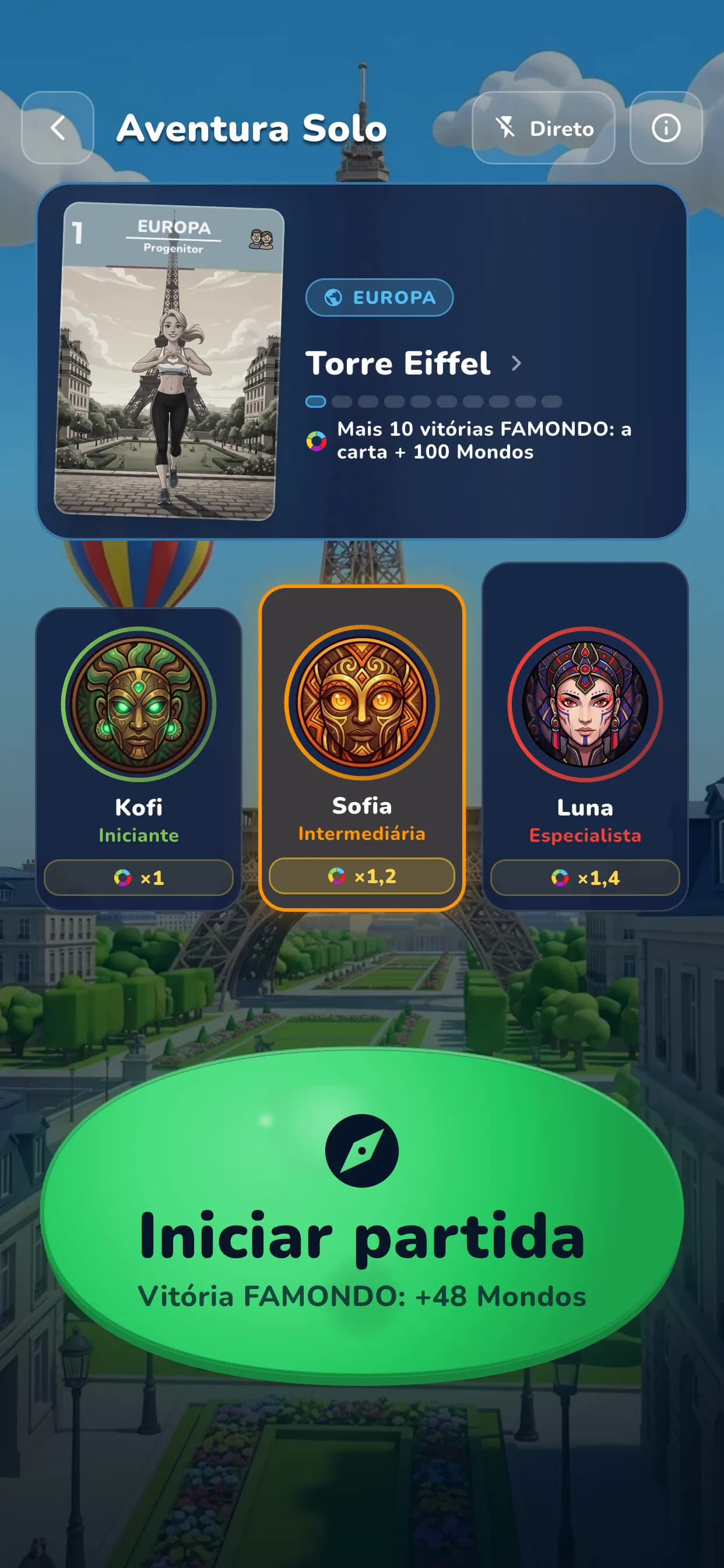 App — os adversários